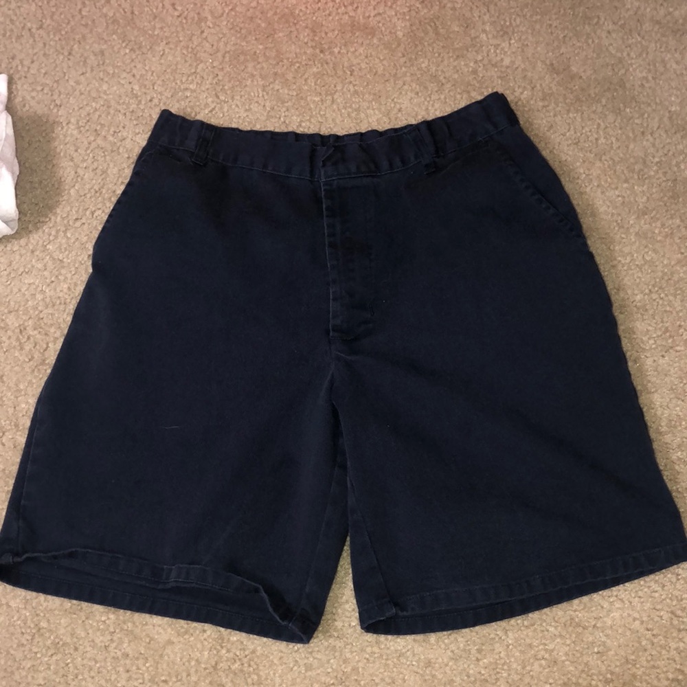 Mid thigh navy blue shorts
